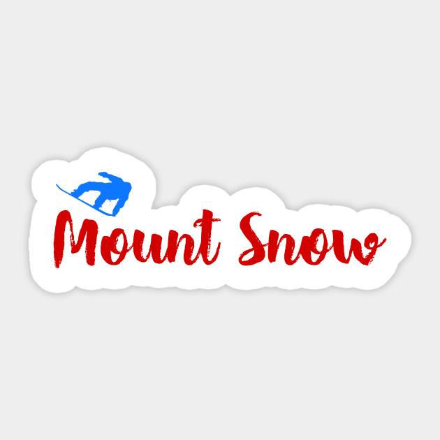 Mount Snow Ski & Snow Sticker by ArtDesignDE